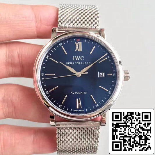 IWC Portofino IW356512 MKS Factory 1:1 Best Edition Swiss ETA2892 Blue Sunburst Dial US Replica Watch
