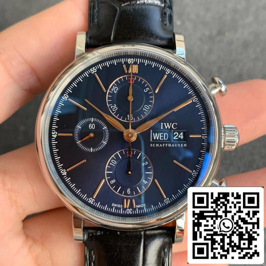 IWC Portofino IW391036 1:1 Best Edition ZF Factory Blue Dial US Replica Watch