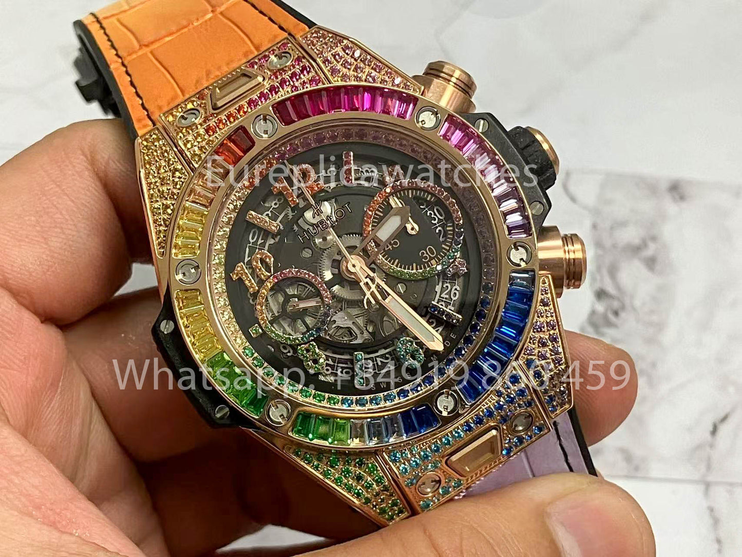 Hublot Big Bang King Gold Rainbow 411.OX.9910.LR.0999 1:1 Meilleure édition BBF Factory
