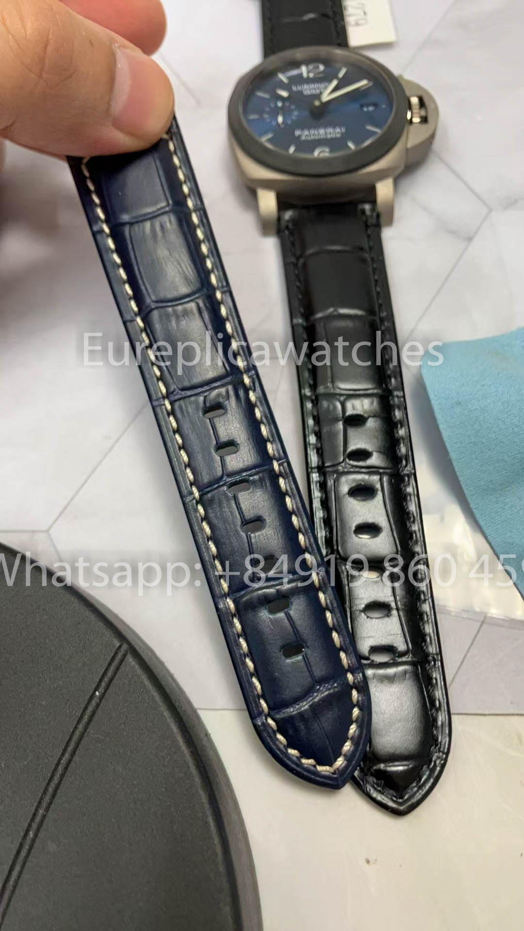 Panerai Luminor PAM01279 1:1 Meilleure version VS bracelet bleu d'usine