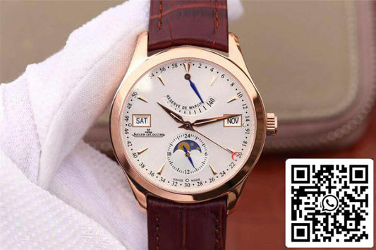 Jaeger-LeCoultre Master Calendar Men Watches 1:1 Best Edition Swiss ETA866 White Dial US Replica Watch