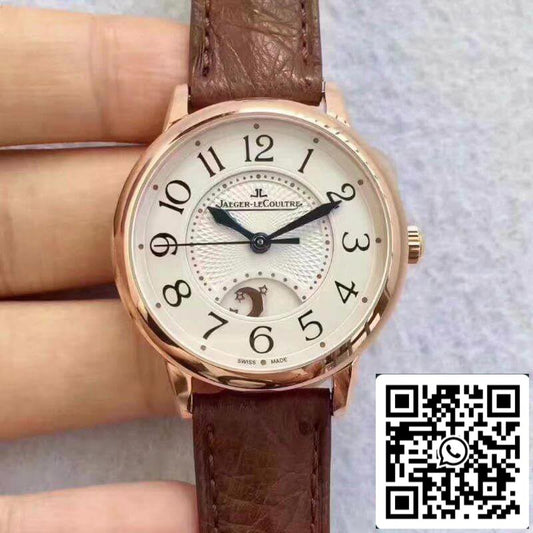 Jaeger-LeCoultre Rendez-Vous 3612420 1:1 Best Edition Swiss ETA898D/1 Brown Leather Strap US Replica Watch