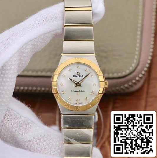 Omega Constellation 27mm Quartz Ladies 1371.71.00 TW Factory 1:1 Best Edition Swiss Eta Quartz 1376 US Replica Watch
