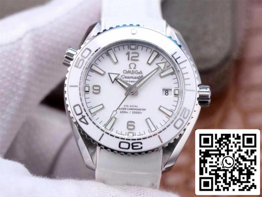 Omega Seamaster 215.33.40.20.04.001 Planet Ocean 600M 1:1 Best Edition VS Factory White Dial Swiss ETA8800 US Replica Watch