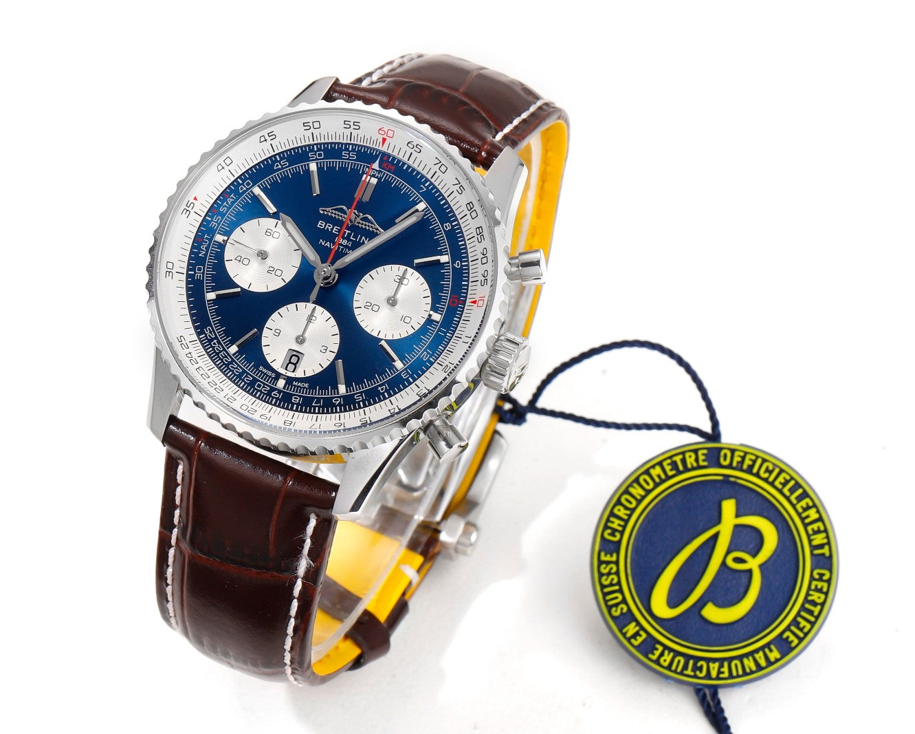 Breitling Navitimer B01 Chronograph AB0137211C1A1 41mm 1:1 Best Edition BLS Factory Leather Strap