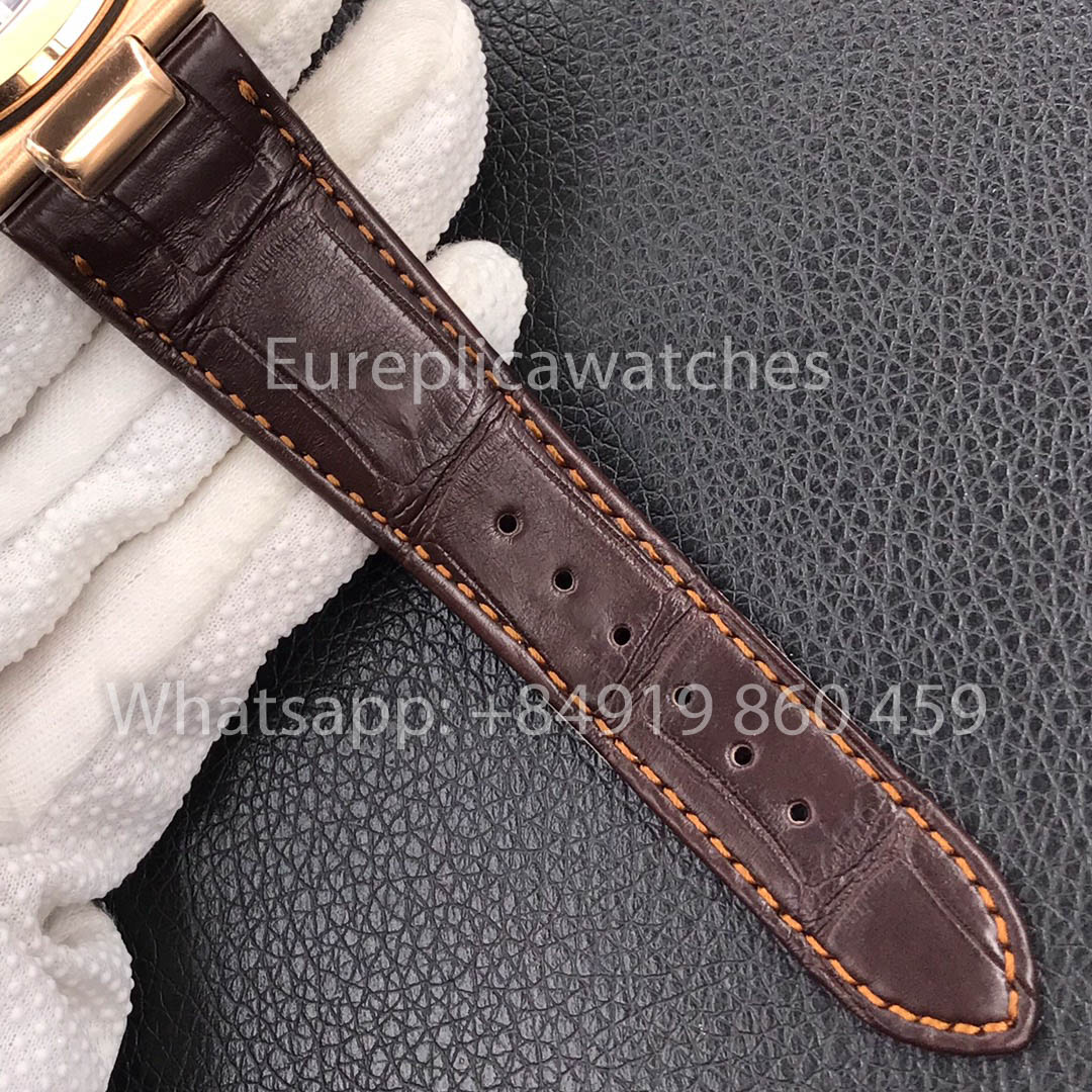 Patek Philippe Nautilus 5711R-001 Roségold 1:1 Bester Klon 3K Fabrik Neueste Version Lederarmband