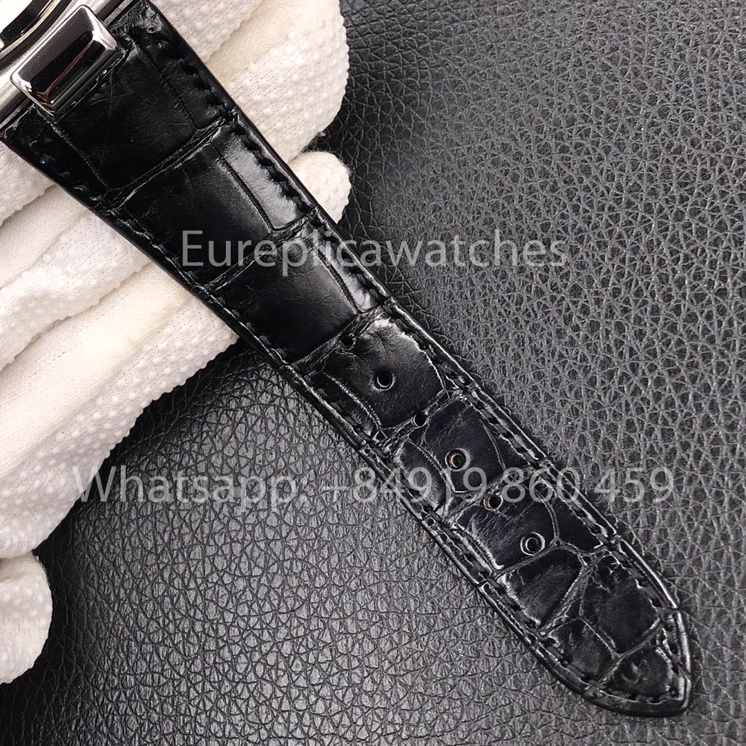 Patek Philippe Nautilus 5711G-001 Graues Zifferblatt 1:1 Bester Klon 3K Fabrik Neueste Version Lederarmband