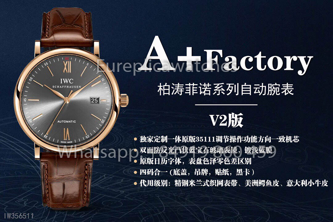 IWC Portofino IW356511 Automatikuhr 40MM 1:1 Bester Klon A+ Fabrik