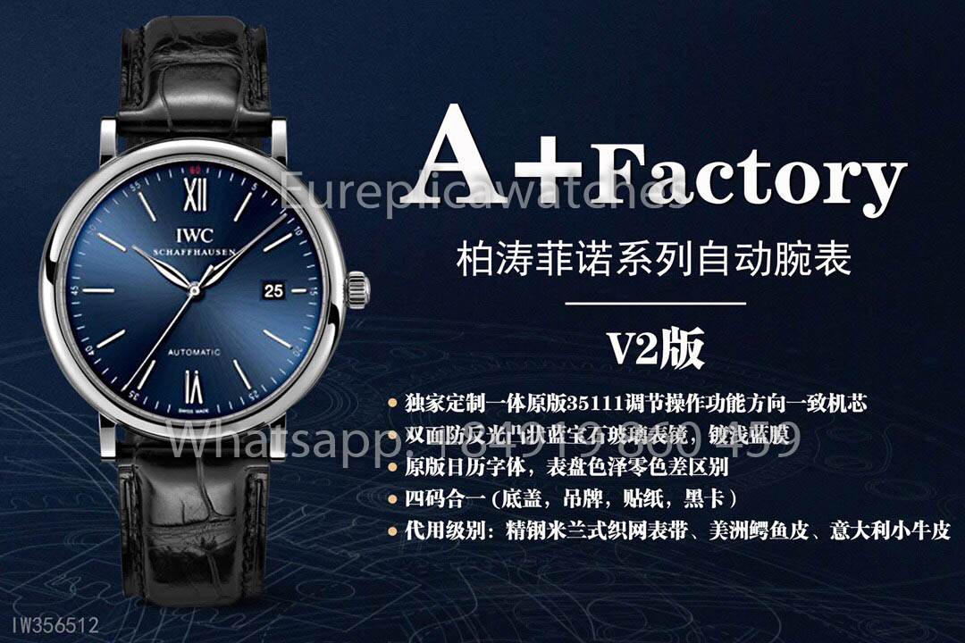 IWC Portofino IW356518 Automatikuhr 40MM 1:1 Bester Klon A+ Fabrik