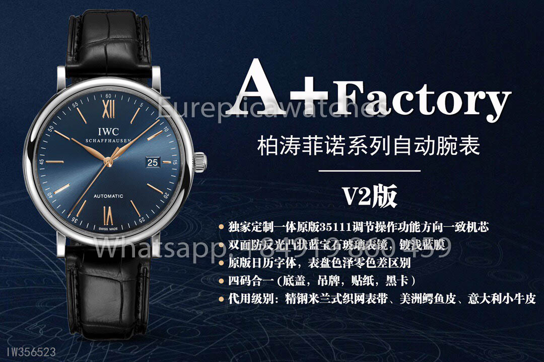 IWC Portofino IW356523 Automatikuhr 40MM 1:1 Bester Klon A+ Fabrik