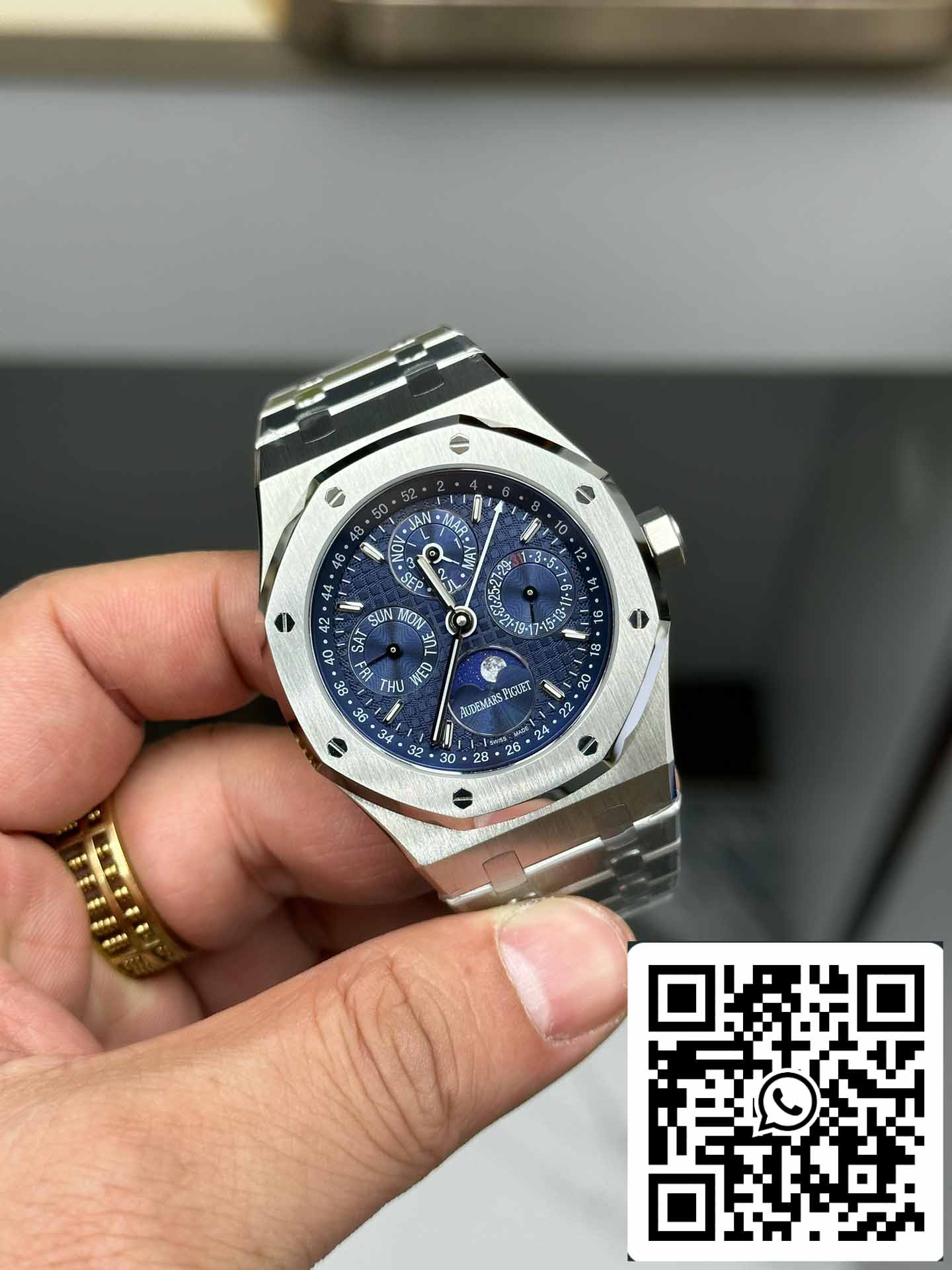 Audemars Piguet Royal Oak 26574BA.OO.1220BA.01 1:1 Beste Ausgabe BBR Fabrik Blaues Zifferblatt