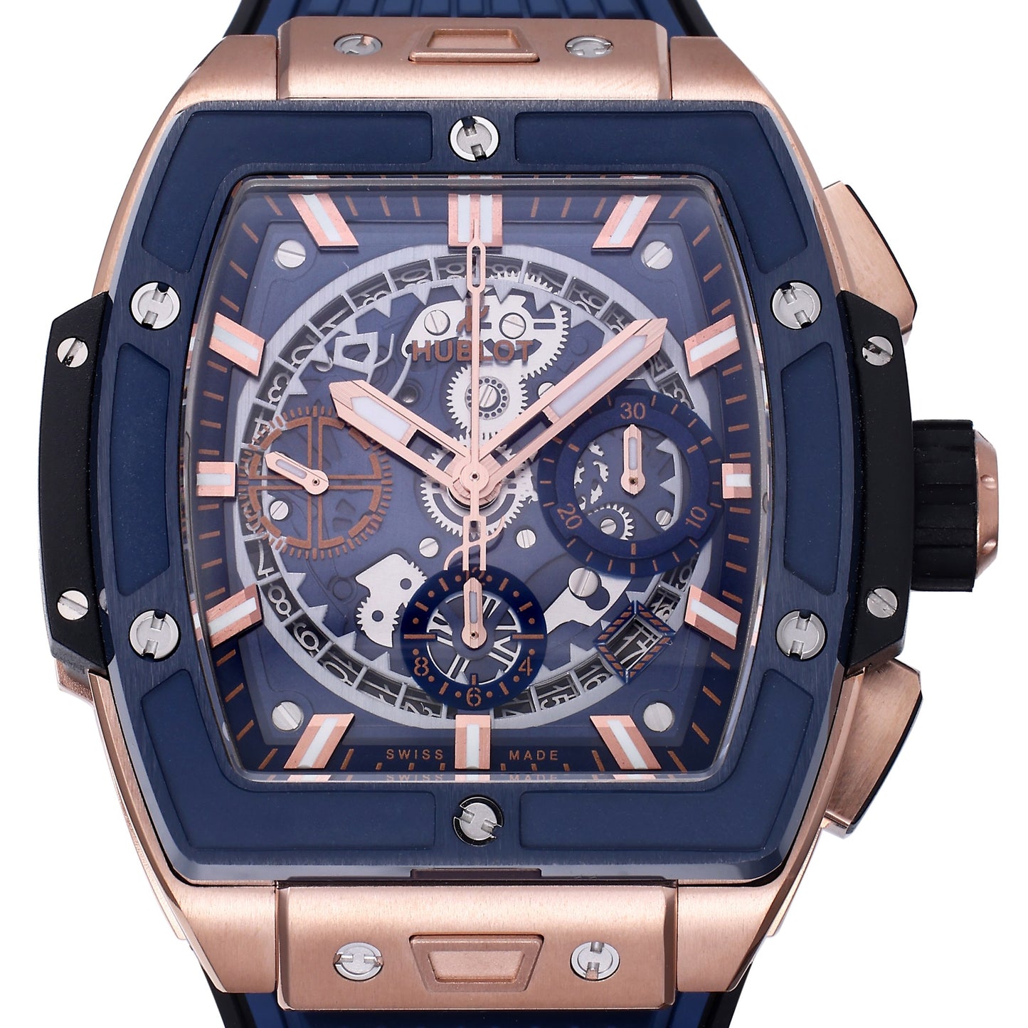 Hublot Big Bang Titanium 642.OX.7180.RX 1:1 Beste Edition BBF Factory Roségold blaues Zifferblatt