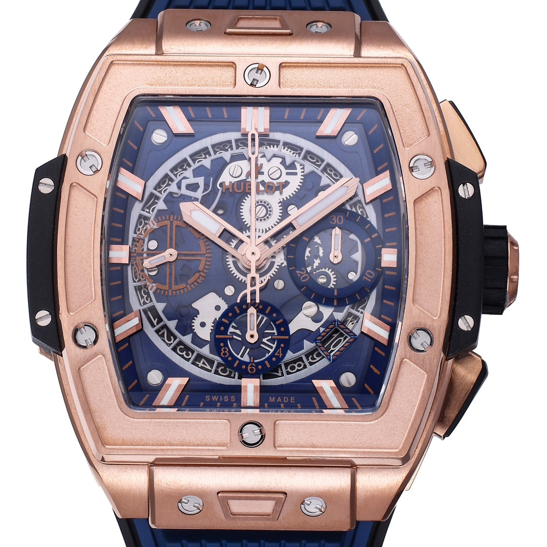Hublot Big Bang Titanium 642.OX.7180.RX 1:1 Beste Edition BBF Factory Roségold Blaues Kautschukarmband