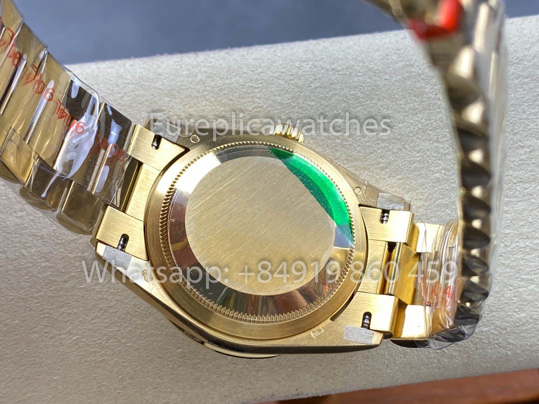 Rolex Day Date 128238 Or jaune 1:1 Meilleur clone 8+ Version contrepoids d'usine
