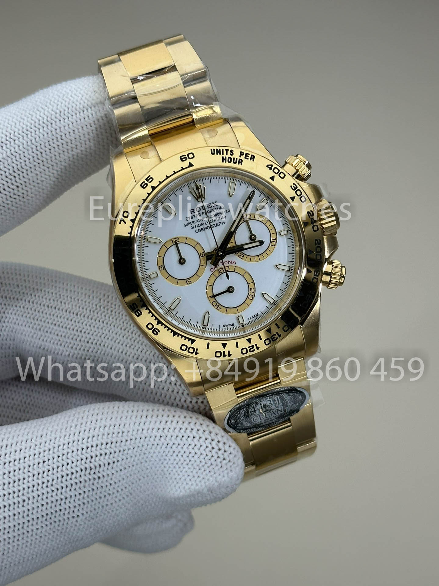 Rolex Cosmograph Daytona M126508-0001 Weißes Zifferblatt 1:1 Bester Klon, saubere Fabrik