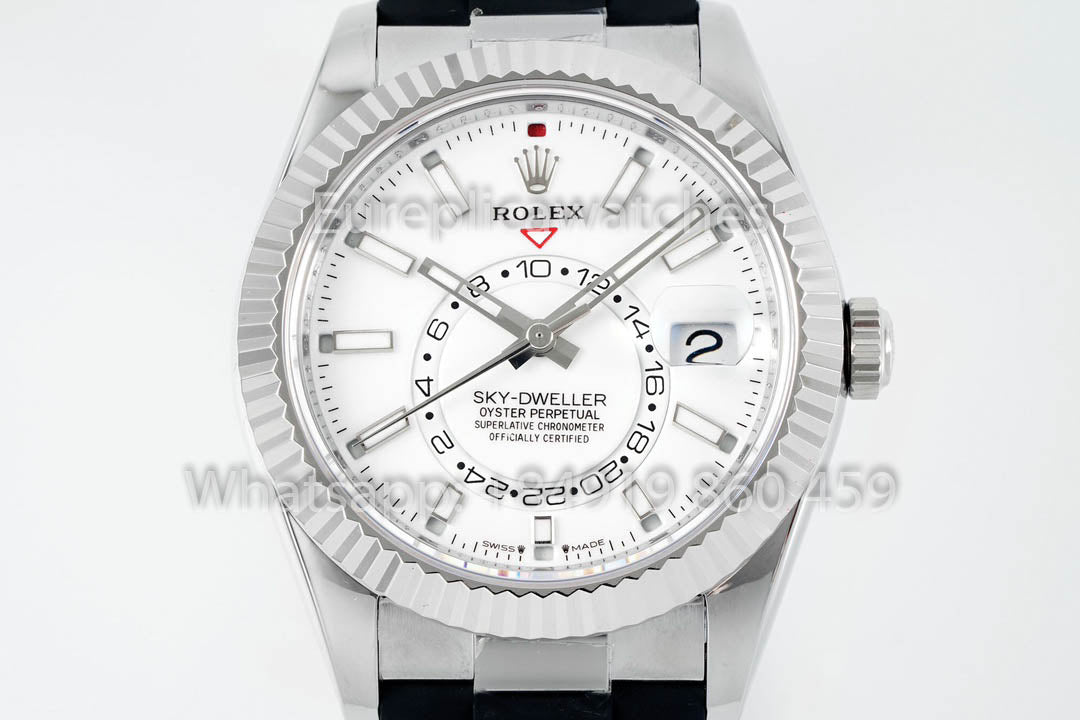 Rolex Oyster Perpetual Sky-Dweller M336239 Cadran Blanc 1:1 Meilleur Clone ZF Factory 190 grammes