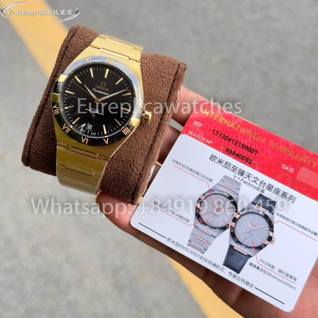 Omega Constellation 131.23.41.02.15 Gelbgold 41 mm 1:1 Bester Klon V+ Fabrik