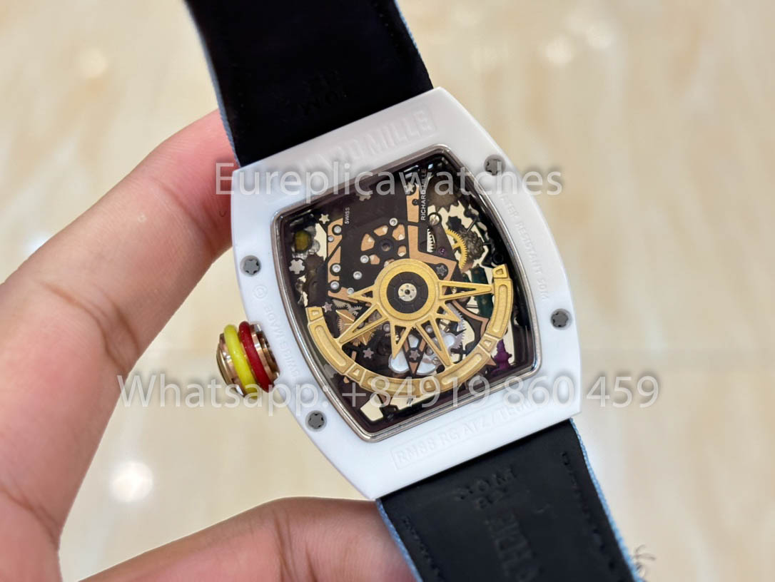 Richard Mille RM88 Smiley V2 Keramikgehäuse 1:1 Bester Klon Blaues Klettband
