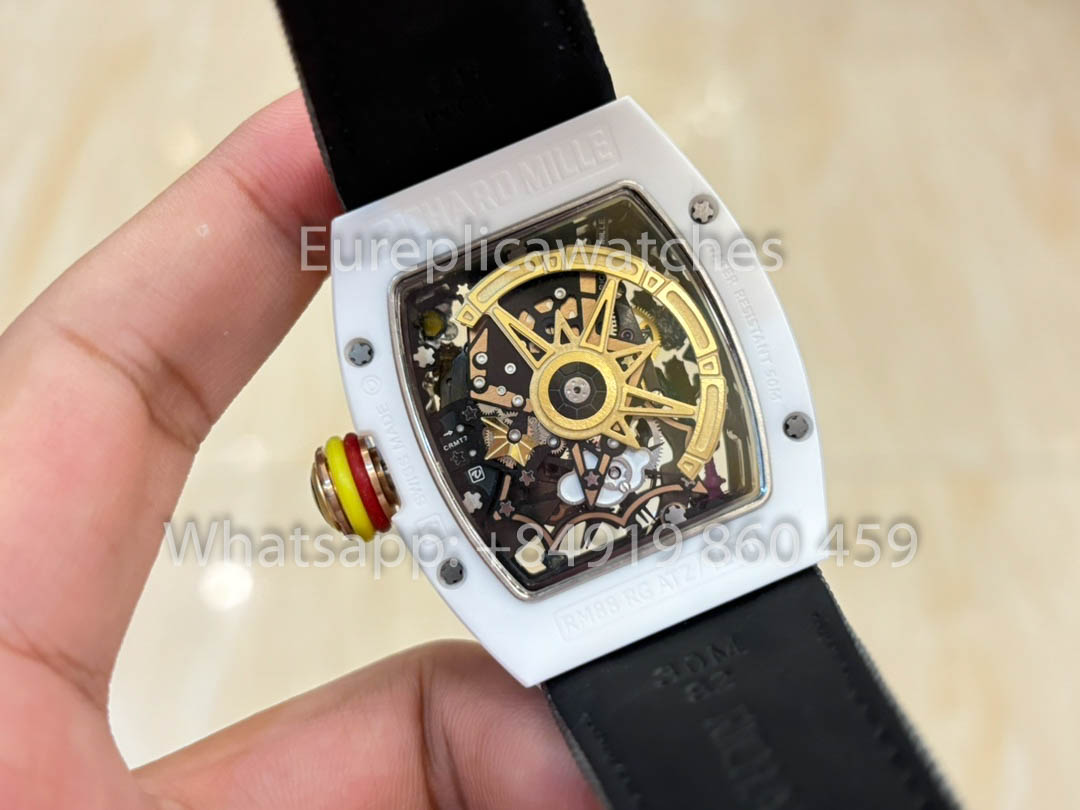Richard Mille RM88 Smiley V2 Ceramic Case 1:1 Best Clone Grey Velcro Strap