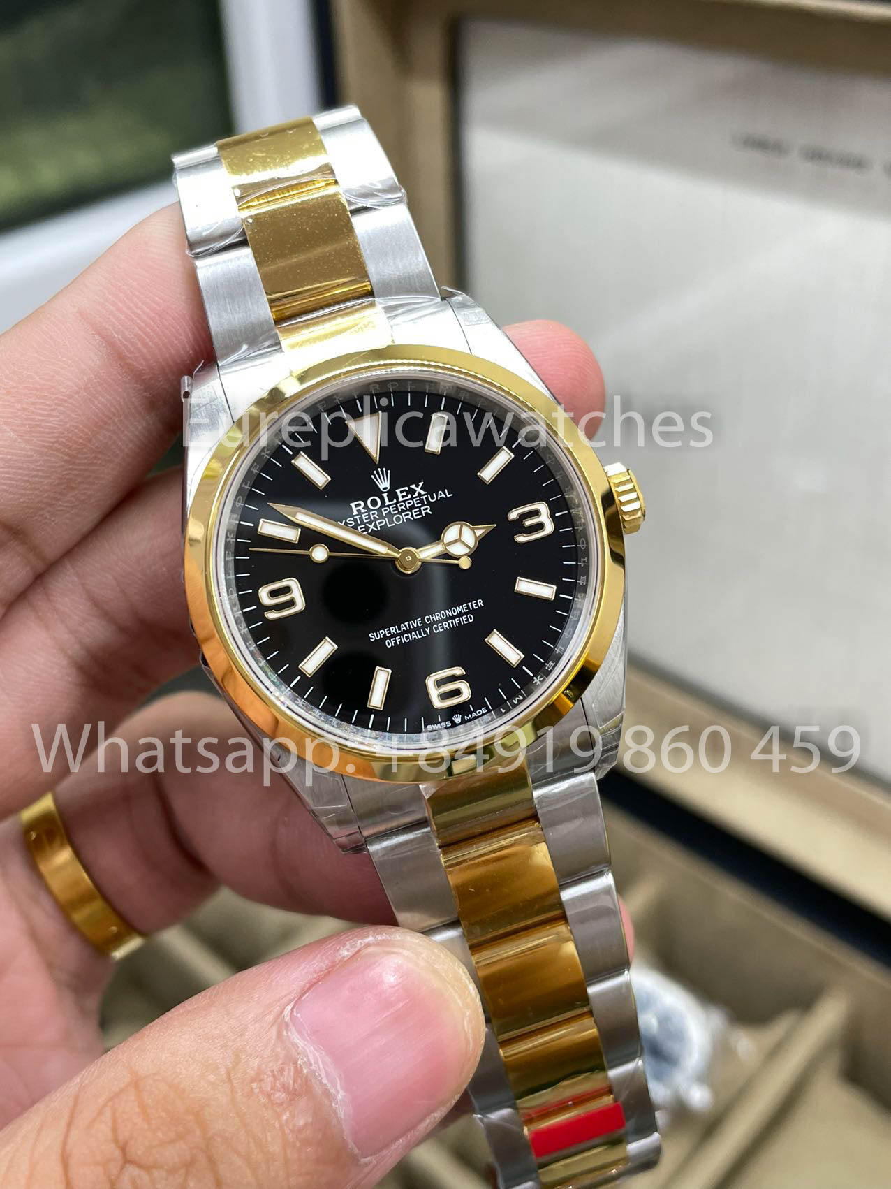 Rolex Explorer 124273-0001 schwarzes Zifferblatt Oyster 36 mm 1:1 bester Klon VS Fabrik 3230 Uhrwerk