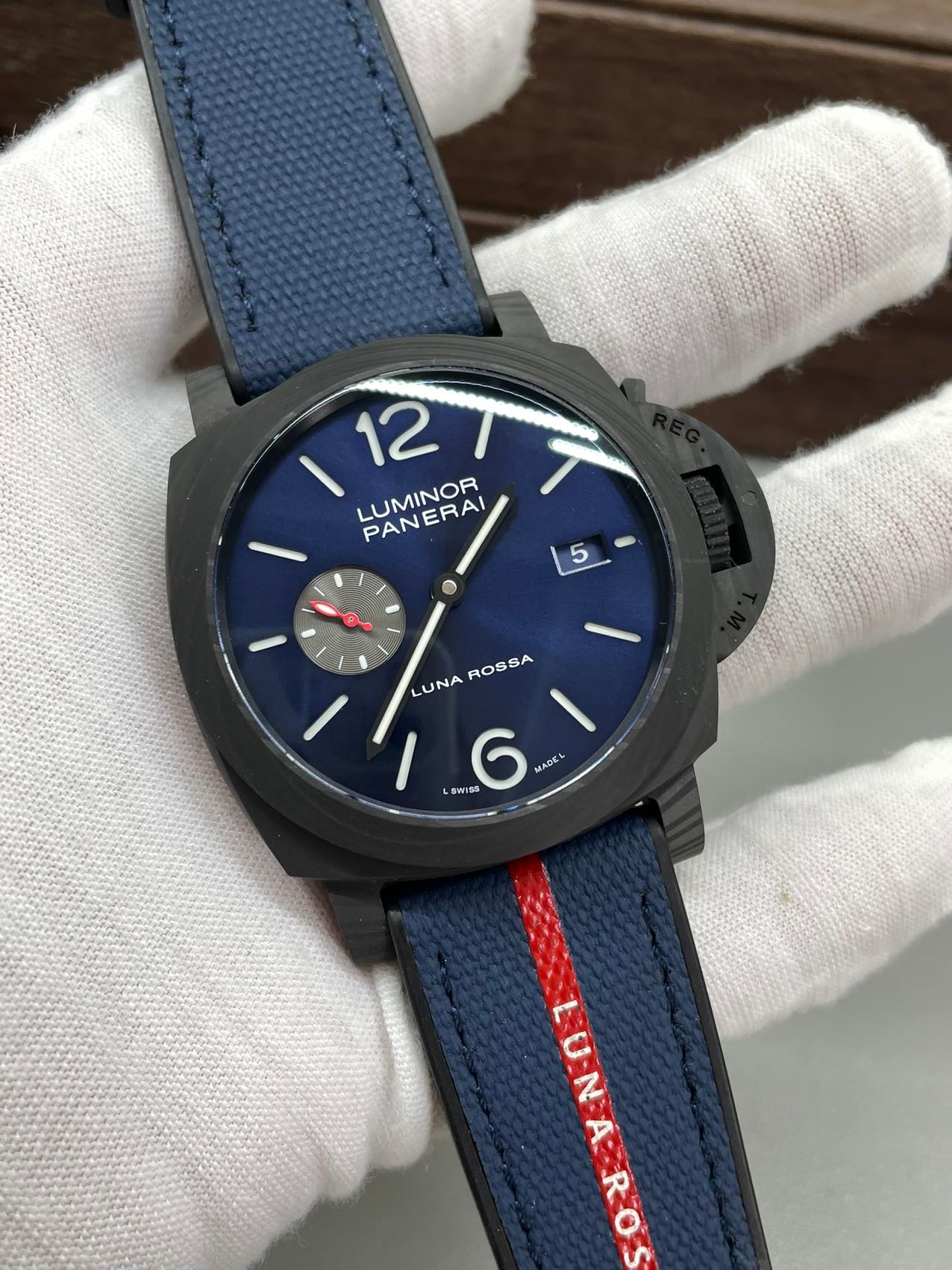 Panerai Luminor PAM01529 Marina Carbotech™ Luna Rossa 1:1 Meilleure édition VS Factory