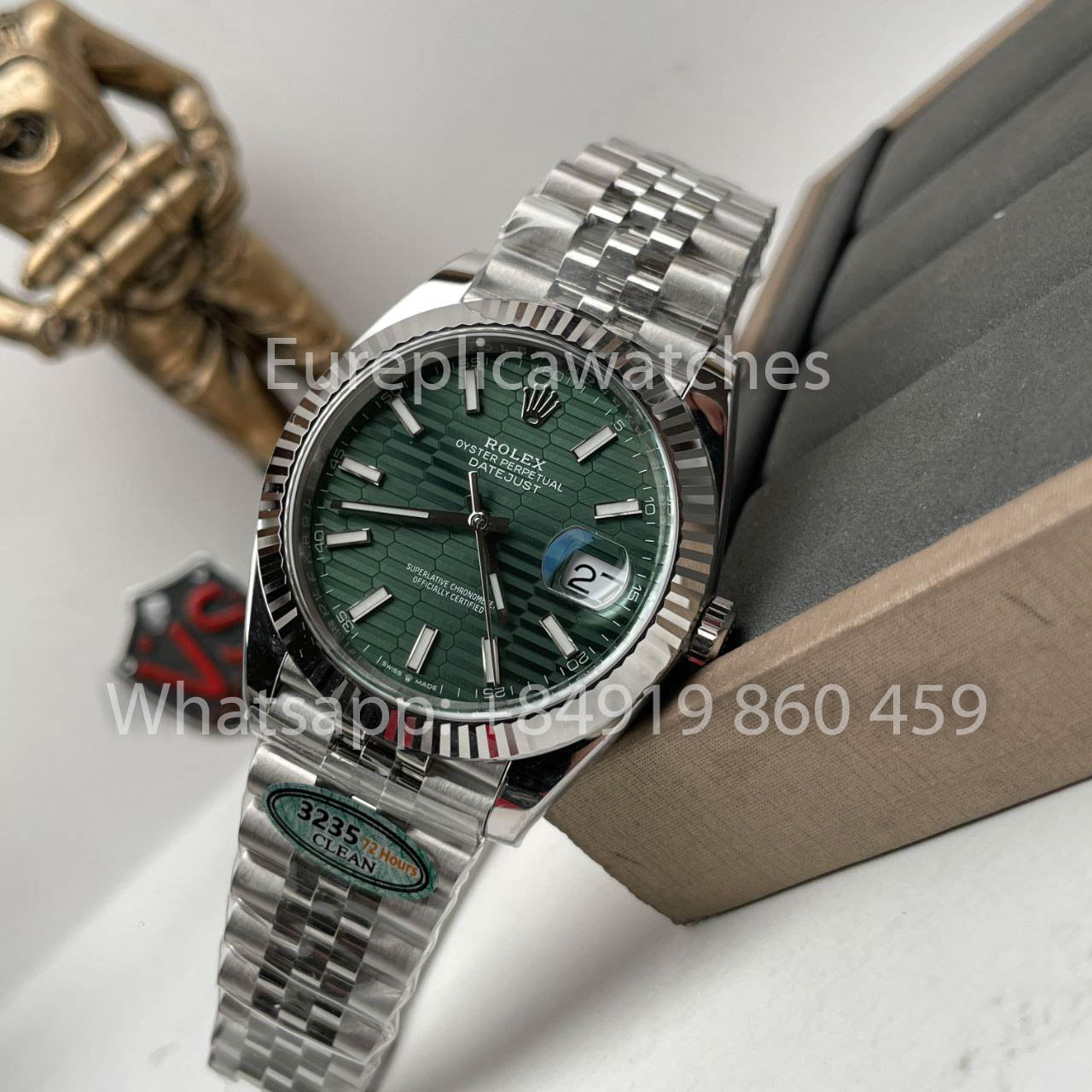 Rolex Datejust 41 Mintgrünes Zifferblatt Automatik-Herrenuhr 126334-0030 Beste 1:1 Edition CF