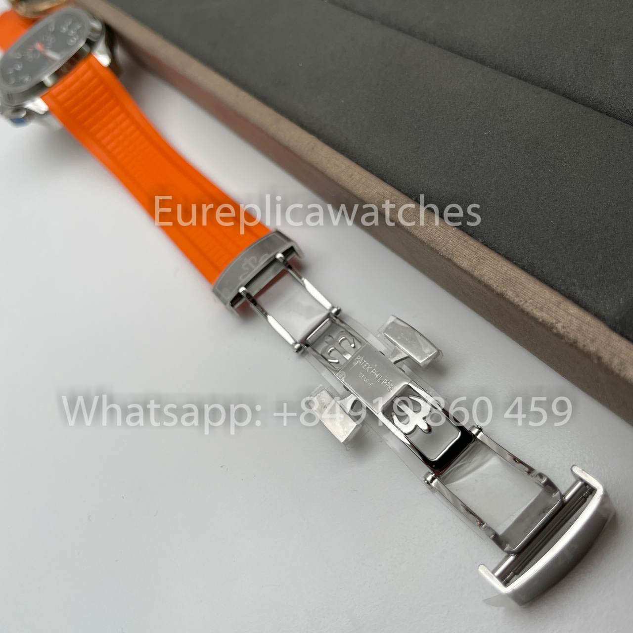 Patek Philippe Aquanaut 5968A-001 Orange Rubber Strap 1:1 Best Edition OM Factory