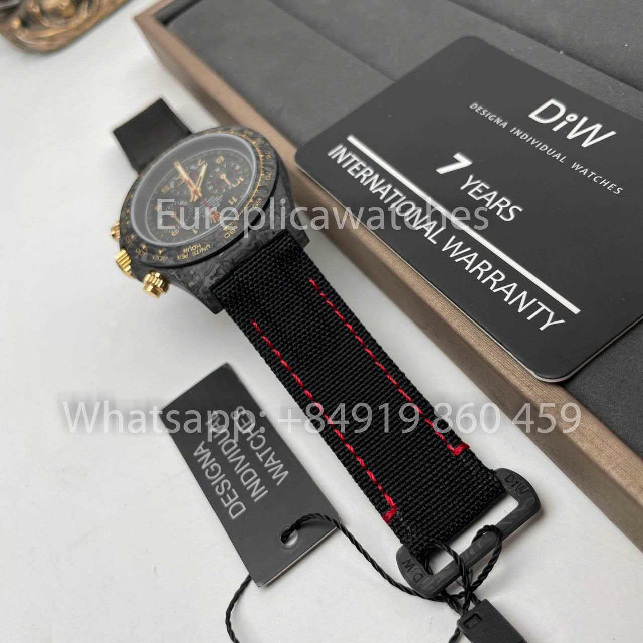 Rolex Daytona Aviva Grau 01/10 NTPT Carbon 1:1 Bester Klon Diw Custom 4130 Uhrwerk