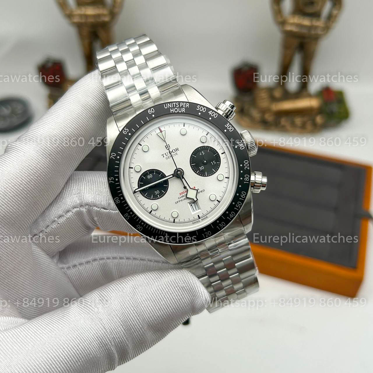 Tudor Black Bay Chrono M79360N-0014 ZF Factory 1:1 Meilleure version Cadran Blanc