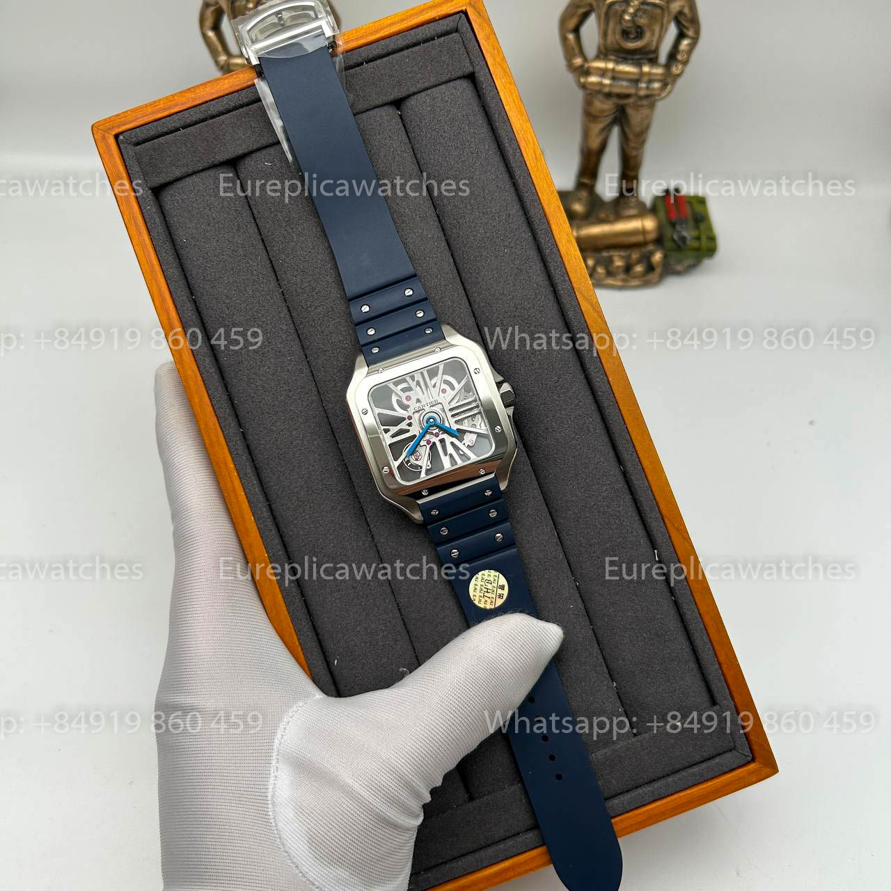 Cartier santos Skeleton 40mm W2020018 THB Factory 1:1 Best Edition White bezel