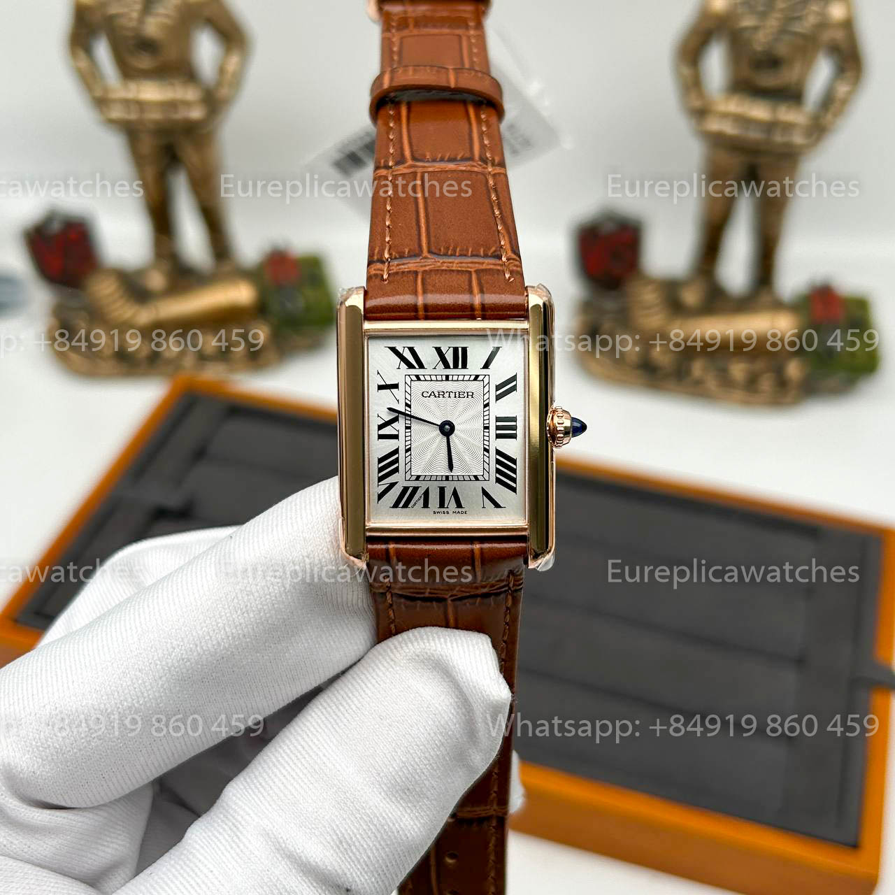 Cartier Tank TANK LOUIS CARTIER “Latest Hues” Edition 1:1 Best Version F1 Factory Brown Strap