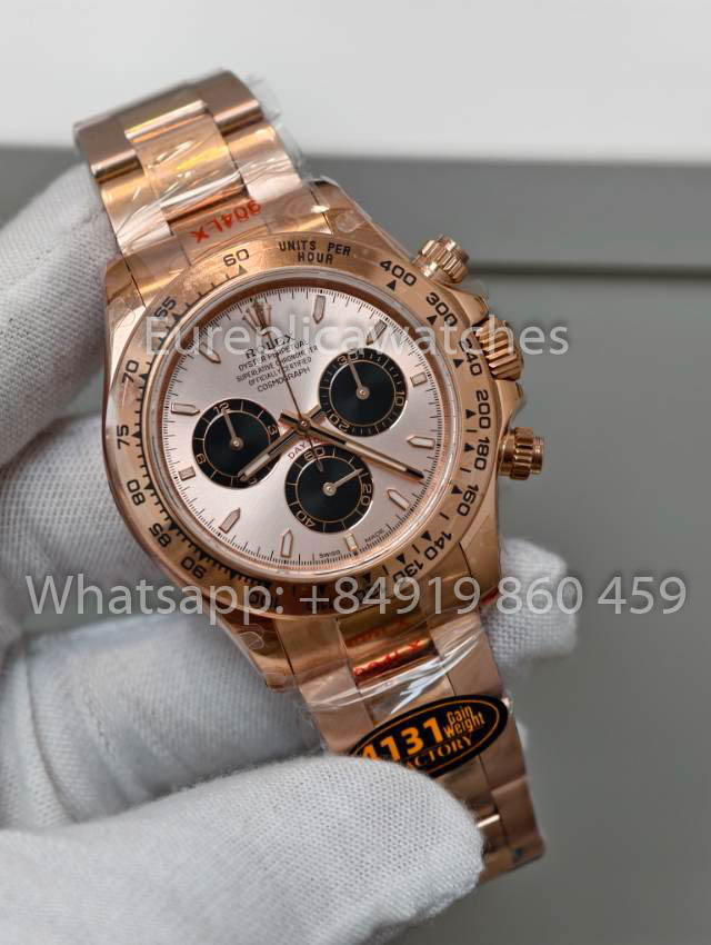 Rolex Cosmograph Daytona M126505-003 1:1 Meilleur clone QF Factory 4131 Mouvement Or rose