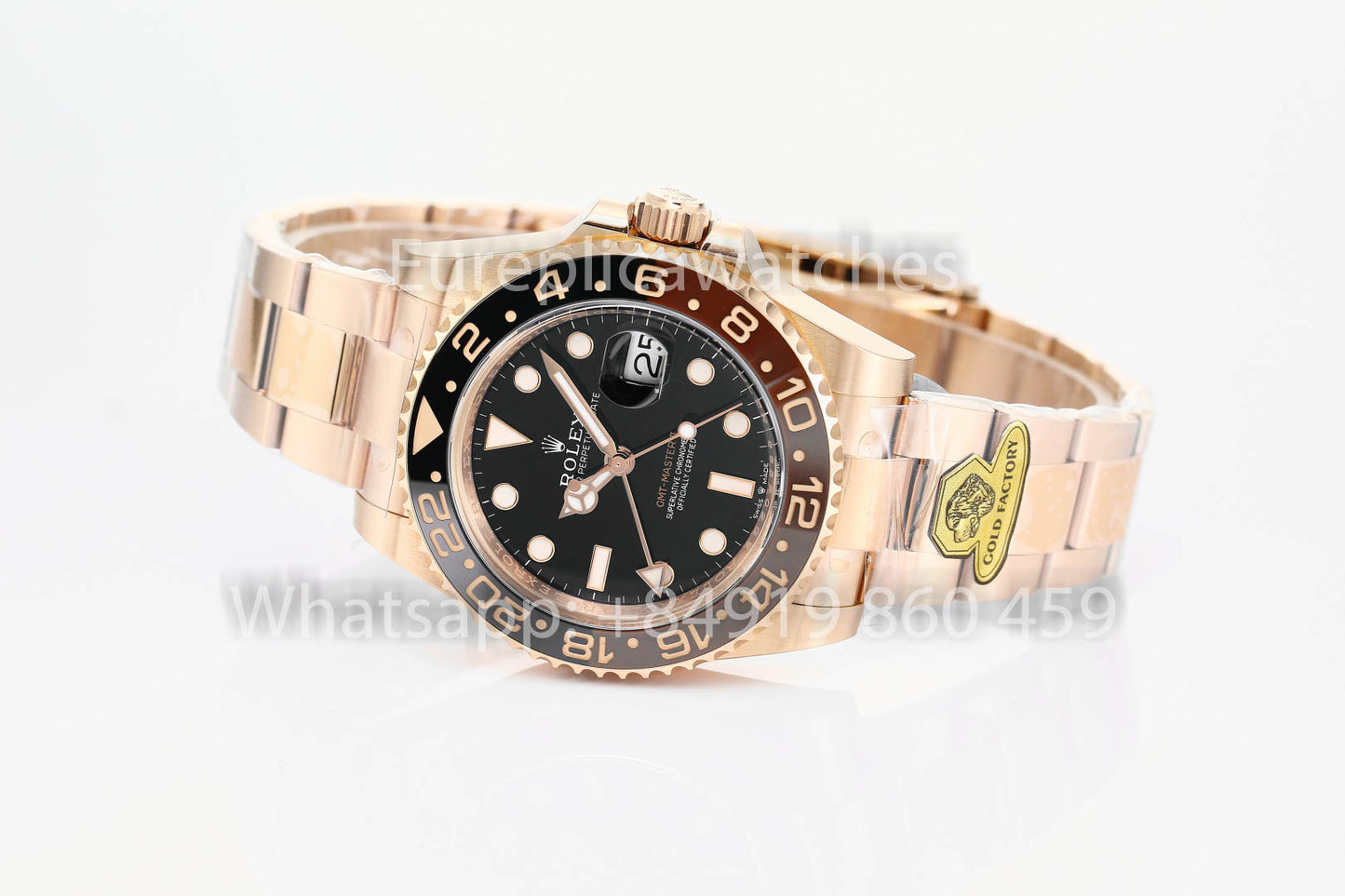 Rolex GMT Master II 126715CHNR-0001 1:1 Best Clone Gold Factory V3 Ultimate