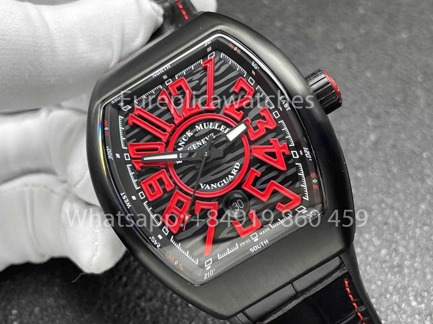 Franck Muller Vanguard V45 Vanguard Classical 1:1 Best Clone Red Dial