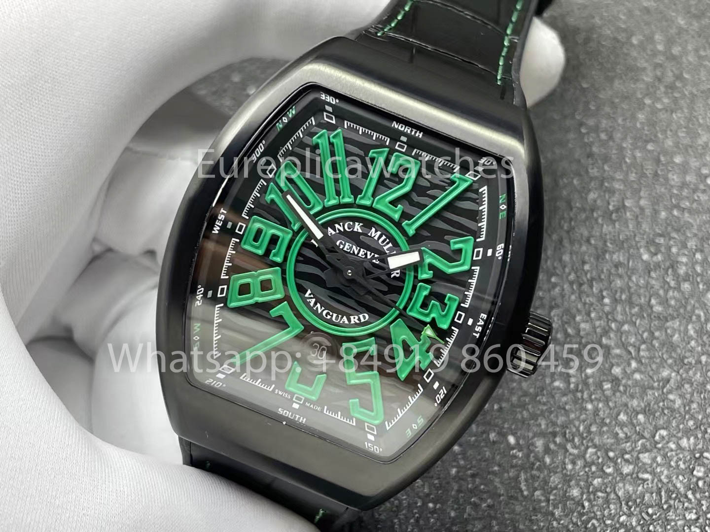 Franck Muller Vanguard V45 Vanguard Classical 1:1 Best Clone Green Dial