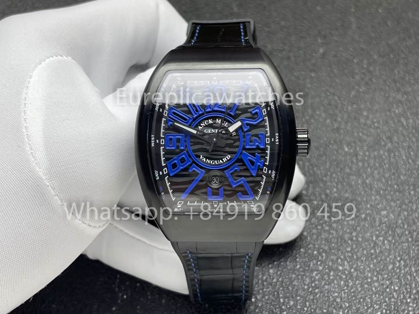 Franck Muller Vanguard V45 Vanguard Classical 1:1 Best Clone Blue Dial