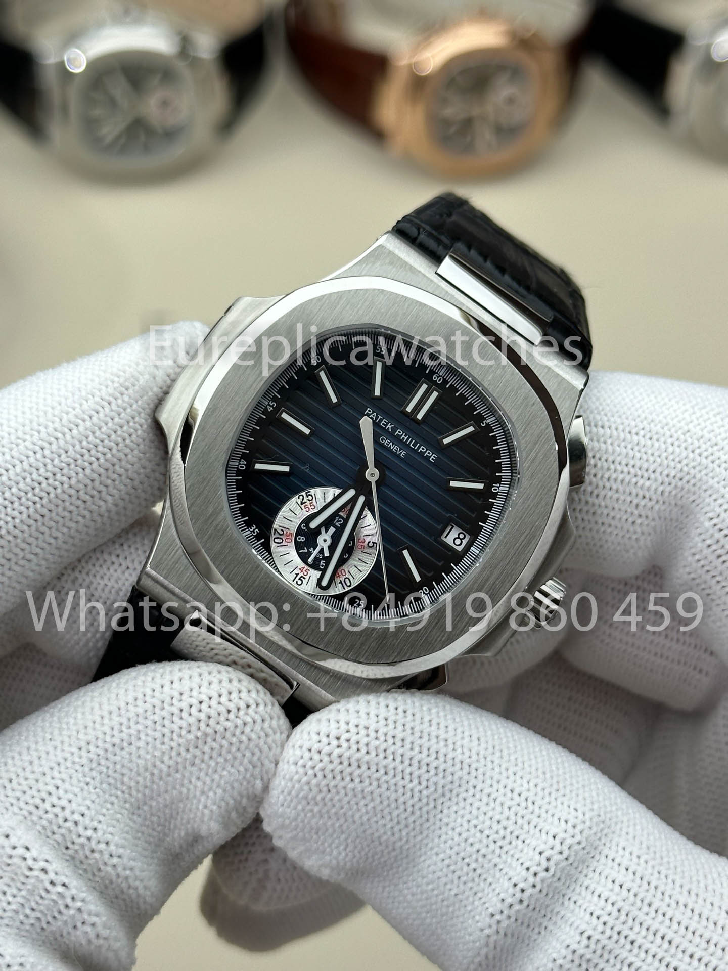 Patek Philippe Nautilus 5980/1A-001 1:1 Beste Version 3K Factory V3 Verbessertes Lederarmband