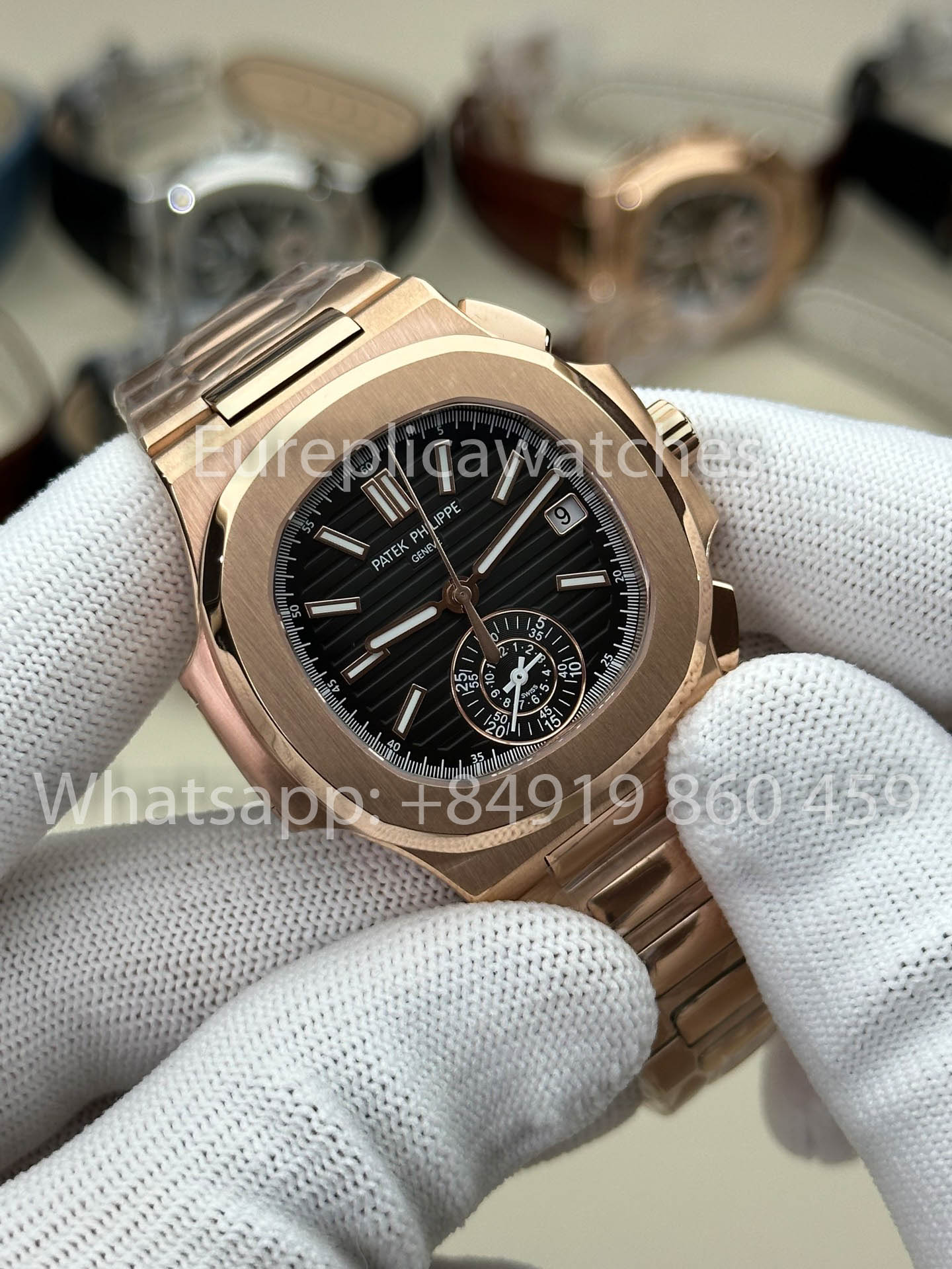 Patek Philippe Nautilus 5980-1A-001 1:1 Best Version 3K Factory V3 Upgraded Edition Black Dial