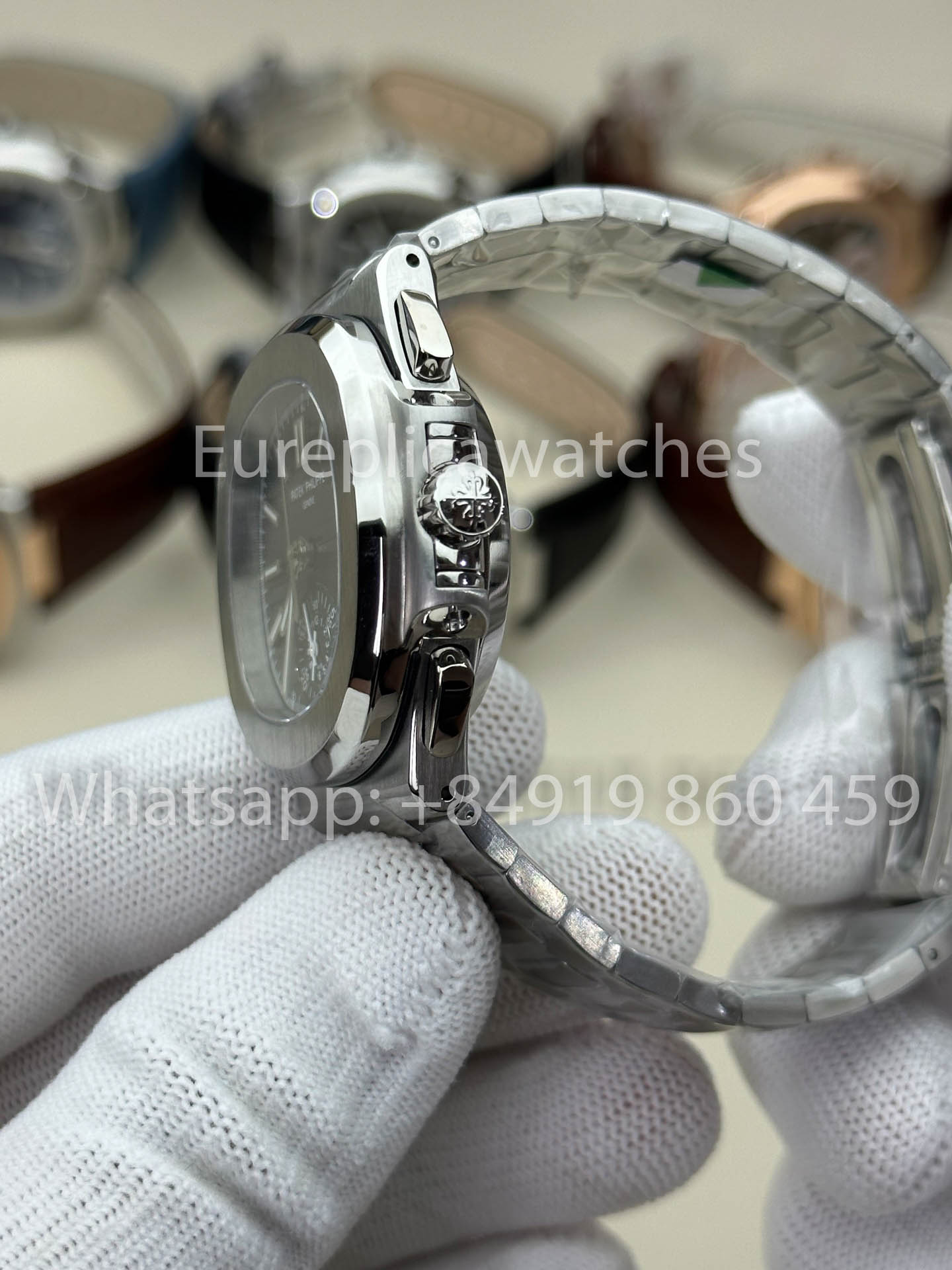 Patek Philippe Nautilus 5980/1G-001 1:1 Best Version 3K Factory V3 Upgraded Edition Blue Dial