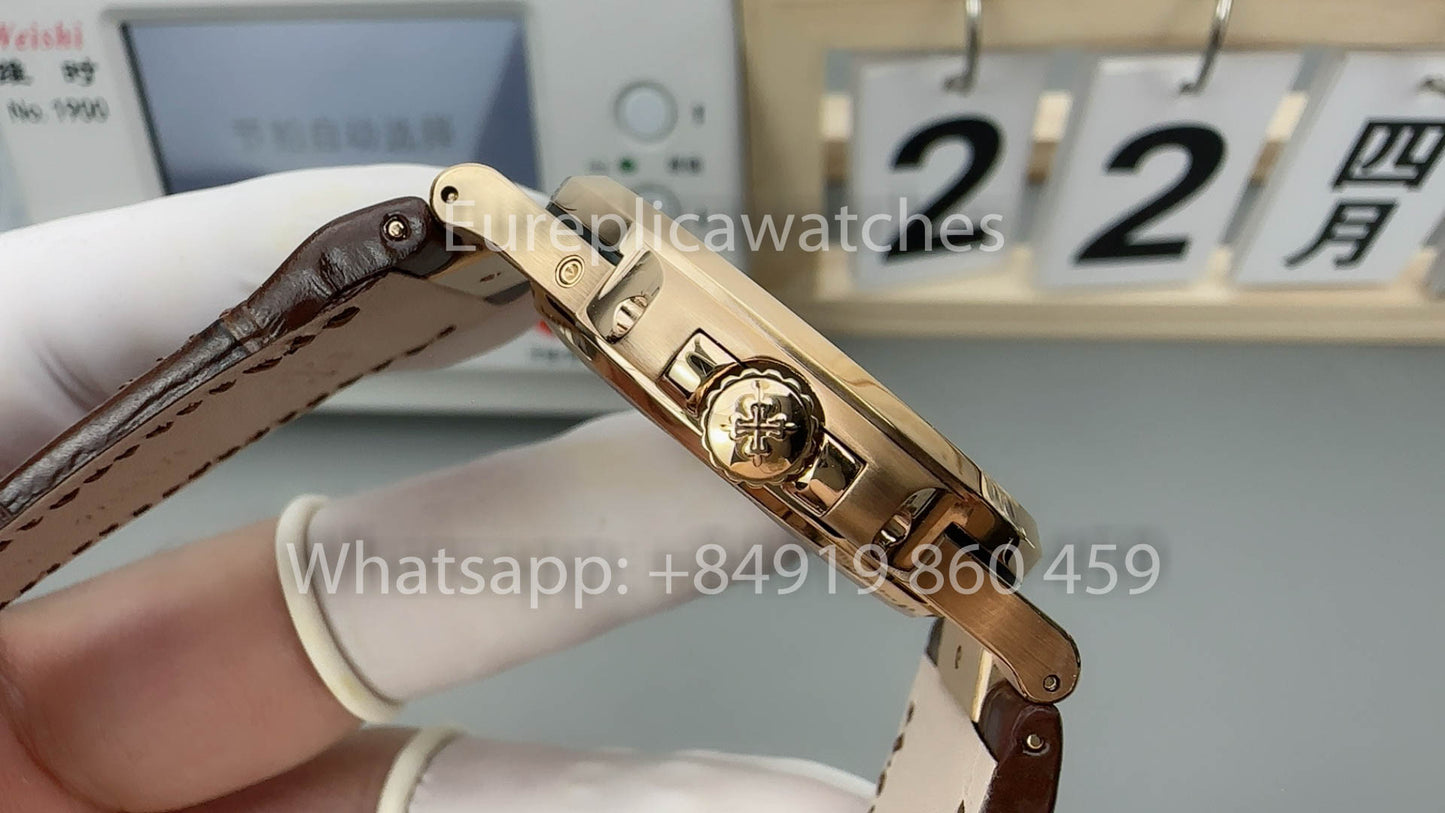 Patek Philippe Nautilus 5712/1R-001 1:1 Beste Version PPF Factory Braunes Lederarmband