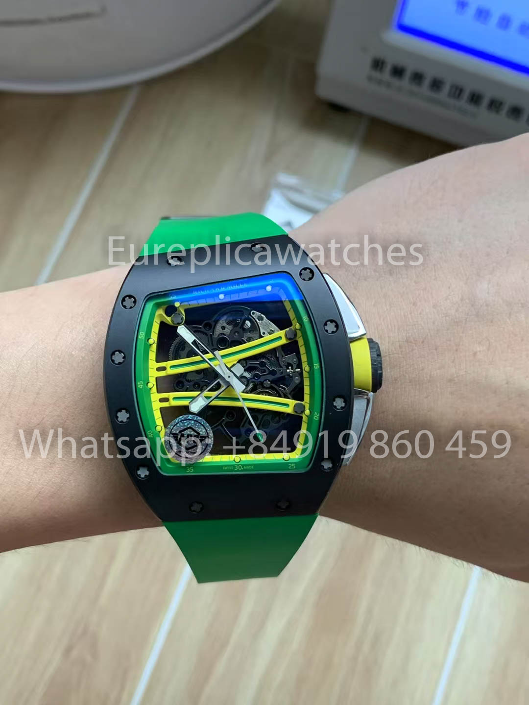 Richard Mille RM 61-01 Keramik Grünes Armband 1:1 Beste Version APS Factory