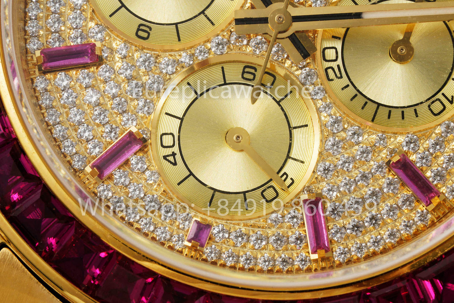 Rolex Daytona personnalisée et modifiée, cadran jaune, version 1:1, or jaune