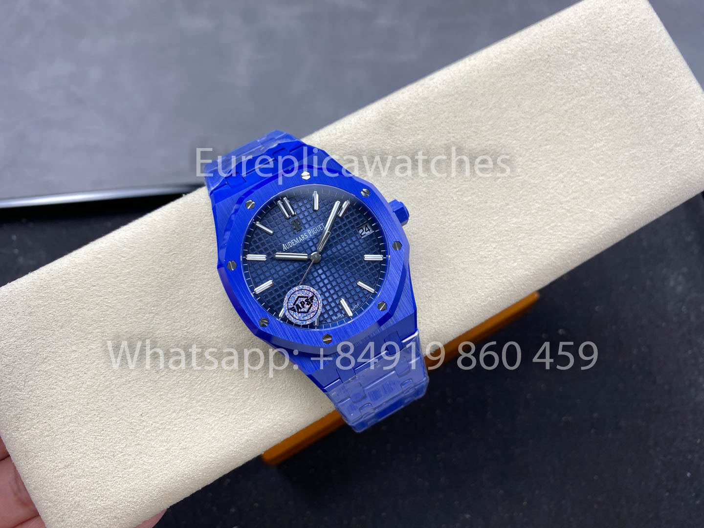 Audemars Piguet Royal Oak 15500ST Blaues Zifferblatt 1:1 Beste Version Blaues Keramikgehäuse APS Factory