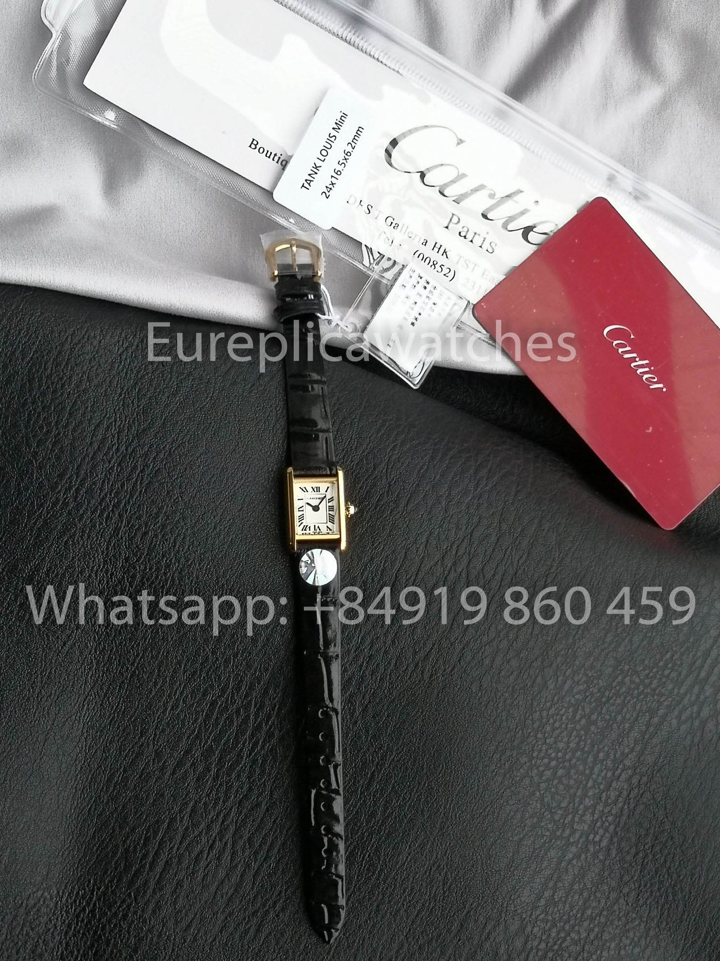 Cartier Tank TANK LOUIS CARTIER Mini 1:1 Best Version White and Yellow Gold