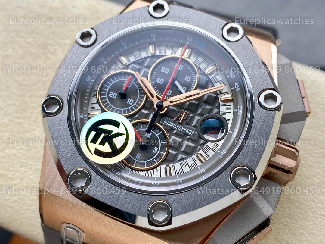 Audemars Piguet Royal Oak Offshore 26568OM Graues Zifferblatt Roségold TK Factory 1:1 Beste Version