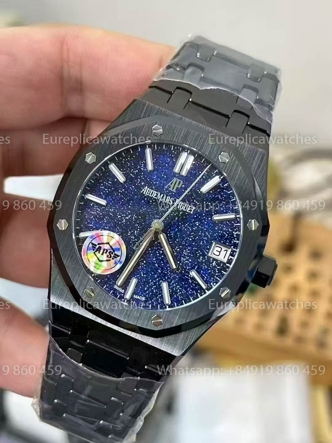 Audemars Piguet Royal Oak 15500ST Neues Blaues Grain-Muster-Zifferblatt 1:1 Beste Version APS Factory