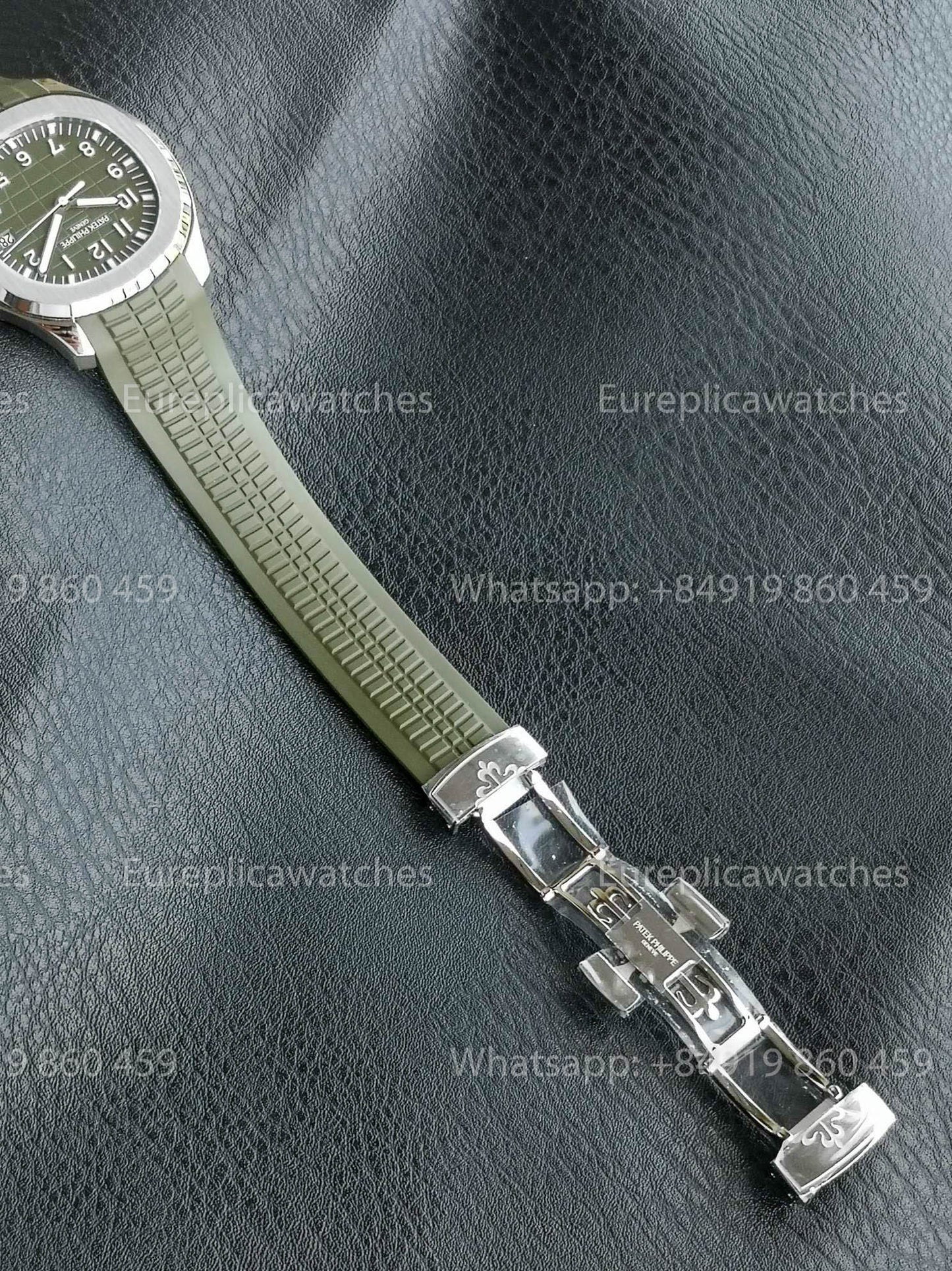 Patek Philippe Aquanaut 5167 Green Rubber Strap 1:1 Best Version BBF Factory Green dial