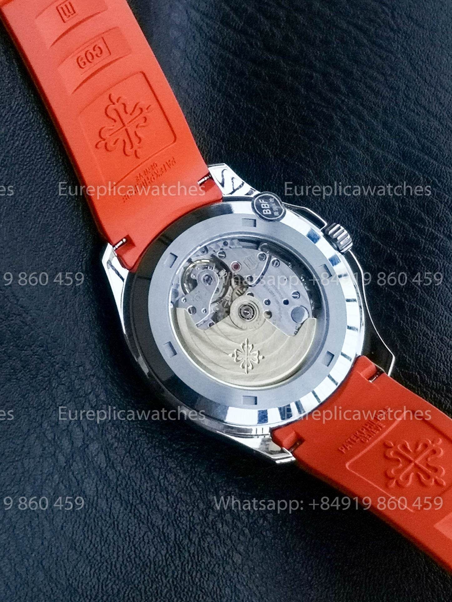 Patek Philippe Aquanaut 5167 Orangefarbenes Kautschukarmband 1:1 Beste Version BBF Factory Graues Zifferblatt
