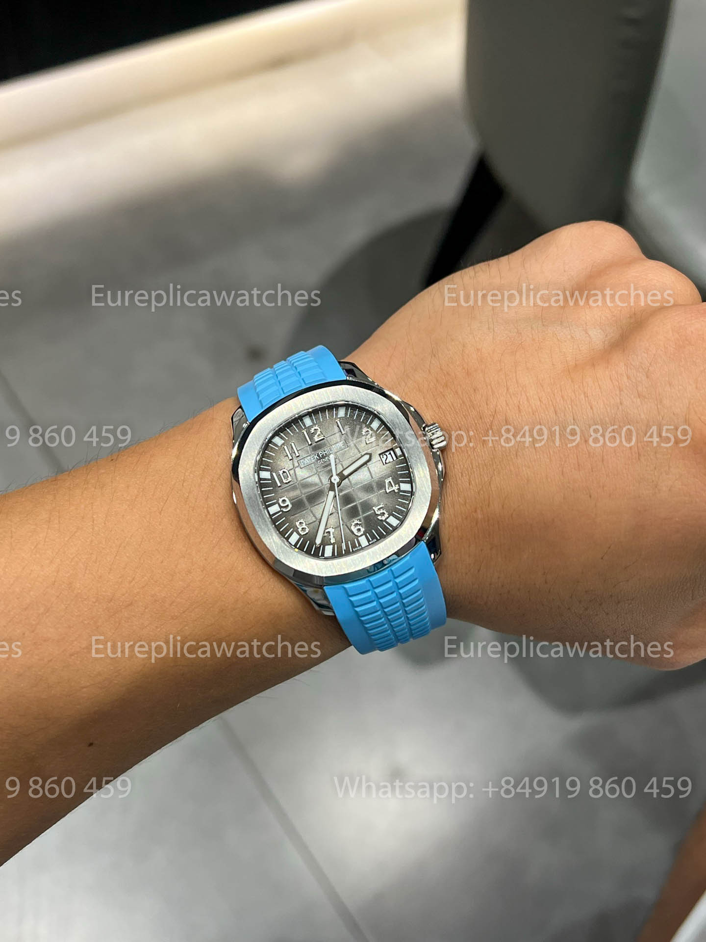 Patek Philippe Aquanaut 5167A Caoutchouc Bleu Clair 1:1 Meilleure Version BBF Factory