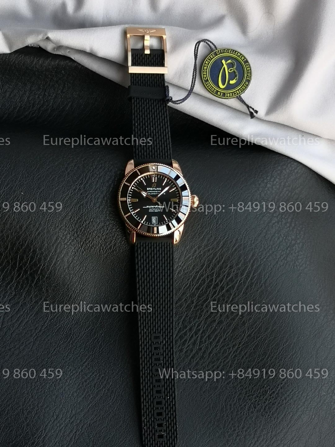 GF Factory Breitling SuperOcean Heritage II 42mm AB2010 42mm 1:1 Best Version RG Dial Rubber Strap